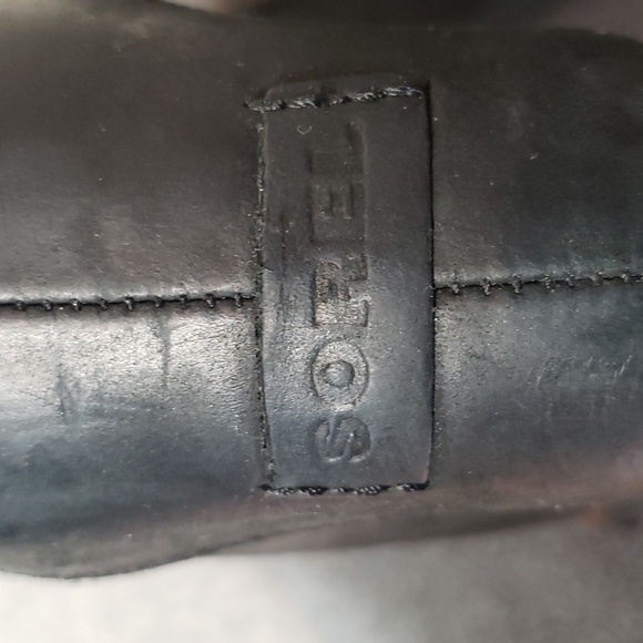 Sorel Black and Gray Lace Up Wedge Boots - Picture 2 of 9